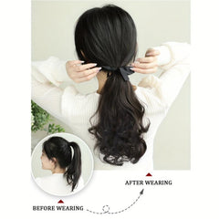 72 cm Long Wavy Ponytail Extensions Clip In Hair Extensions Women Natural Look