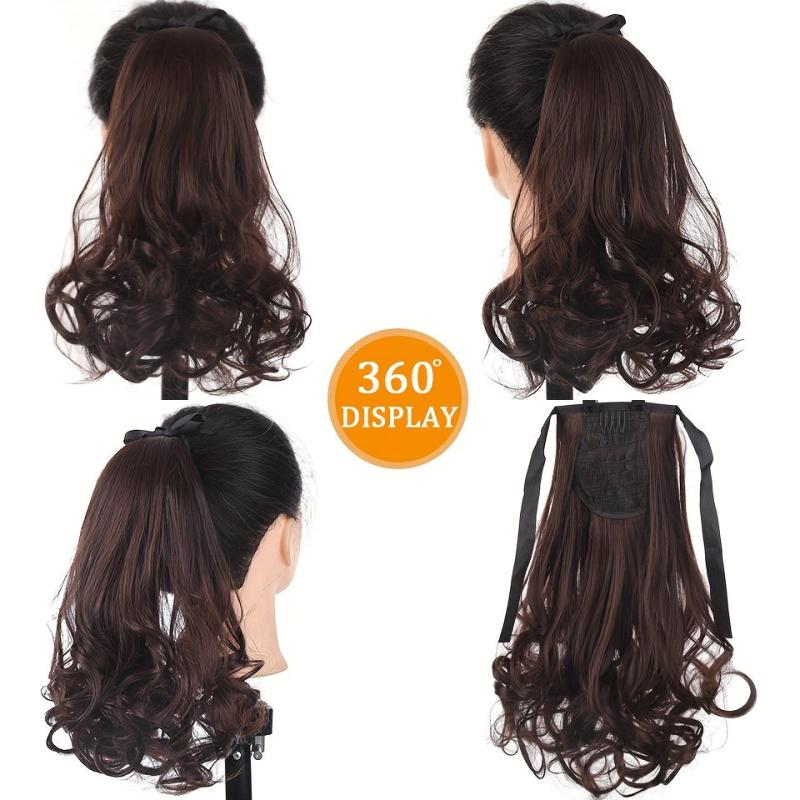 72 cm Long Wavy Ponytail Extensions Clip In Hair Extensions Women Natural Look