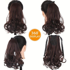 72 cm Long Wavy Ponytail Extensions Clip In Hair Extensions Women Natural Look