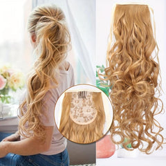 72 cm Long Wavy Ponytail Extensions Clip In Hair Extensions Women Natural Look