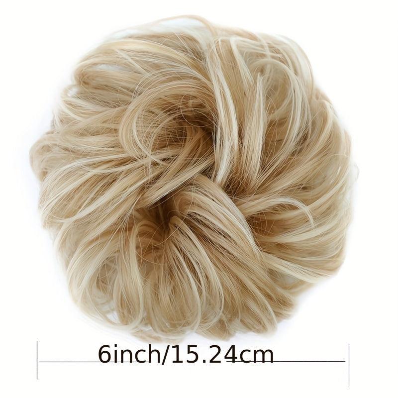 Messy Bun Hair Piece 100 Human Hair Synthetic Fiber Updo Hair Pieces