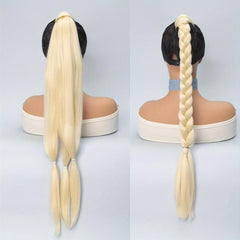 Long Braided Ponytail Hair Extensions for Women Soft Synthetic Hair Pieces