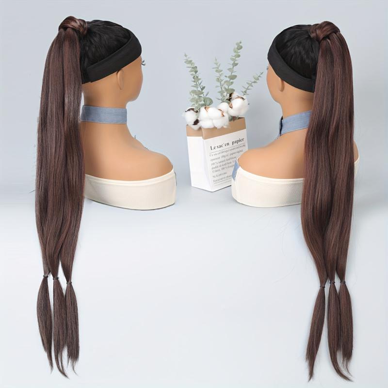 Long Braided Ponytail Hair Extensions for Women Soft Synthetic Hair Pieces