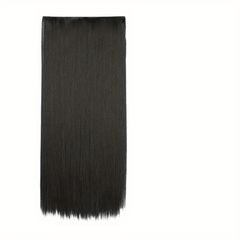 66 cm Long Straight Hair Extensions 5 Clips Synthetic Fiber Hair Pieces