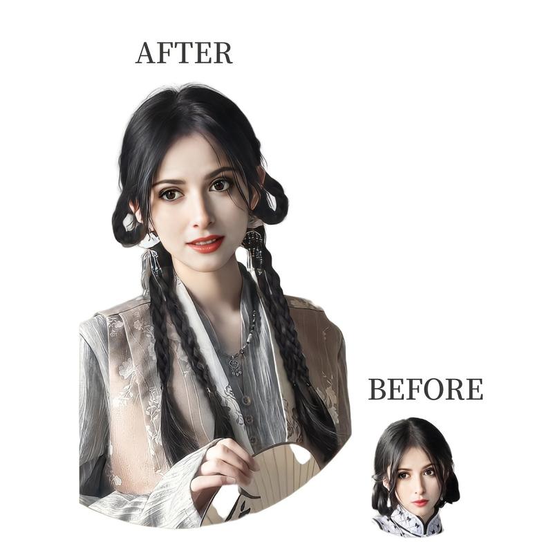 Braided Ponytail Rubber Band Synthetic Ear Double Ponytail Boxing Braids