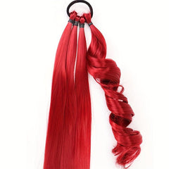 28cm Long Braid Ponytail Extensions 160g Synthetic Hair Pieces