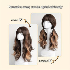 50 8 Cm Colored Long Wavy Hair Extensions Y2K Highlight Hair Pieces