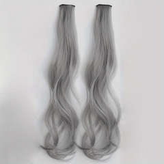 50 8 Cm Colored Long Wavy Hair Extensions Y2K Highlight Hair Pieces