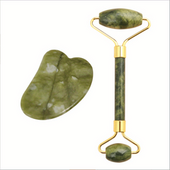 Jade Roller & Gua Sha Set for Face Massage