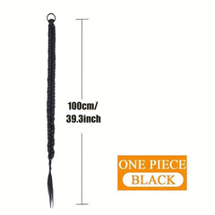 Long Twists Braids Ponytail Extensions Synthetic Braids Hair Tie