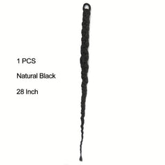 Long Twists Braids Ponytail Extensions Synthetic Braids Hair Tie