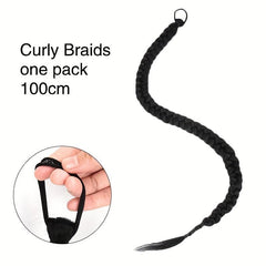 Long Twists Braids Ponytail Extensions Synthetic Braids Hair Tie