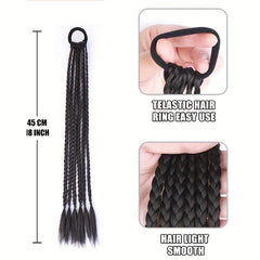 Chinese Style Elastic Hair Extensions Highlight Twist Braids