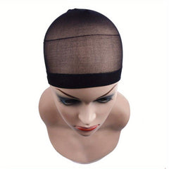 2 Pack Wig Cap Hair Net Stockings Stretch Mesh Cap for Making Wigs