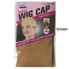 2 Pack Wig Cap Hair Net Stockings Stretch Mesh Cap for Making Wigs