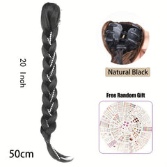 Long Braided Tassel Ponytail Extensions Claw In Hairpiece