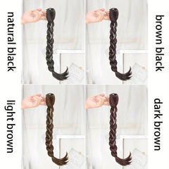 Long Braided Tassel Ponytail Extensions Claw In Hairpiece