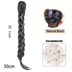 Long Braided Tassel Ponytail Extensions Claw In Hairpiece