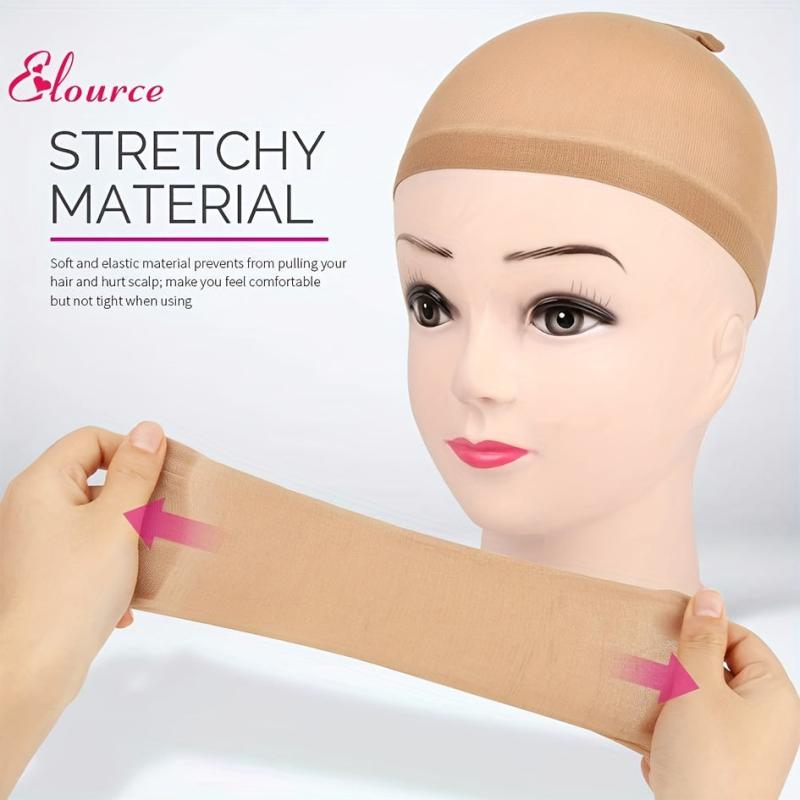 4 Pcs Stretchy Nylon Stocking Wig Caps 2Pack 4PCS