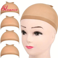 4 Pcs Stretchy Nylon Stocking Wig Caps 2Pack 4PCS