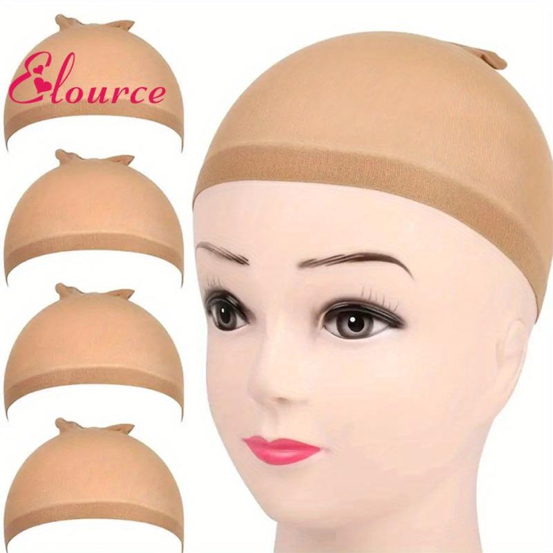 4 Pcs Stretchy Nylon Stocking Wig Caps 2Pack 4PCS