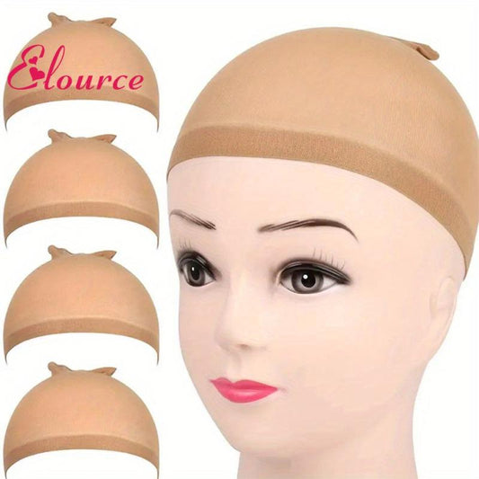 4 Pcs Stretchy Nylon Stocking Wig Caps 2Pack 4PCS