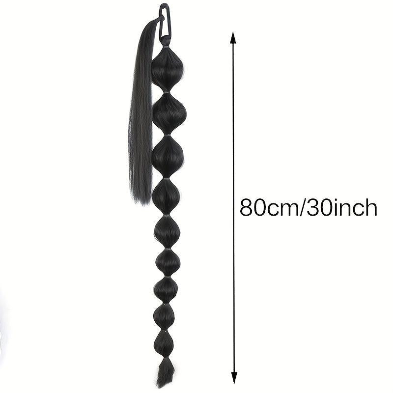 Long Ponytail Hair Extension Wrap Around Lantern Pony Tail