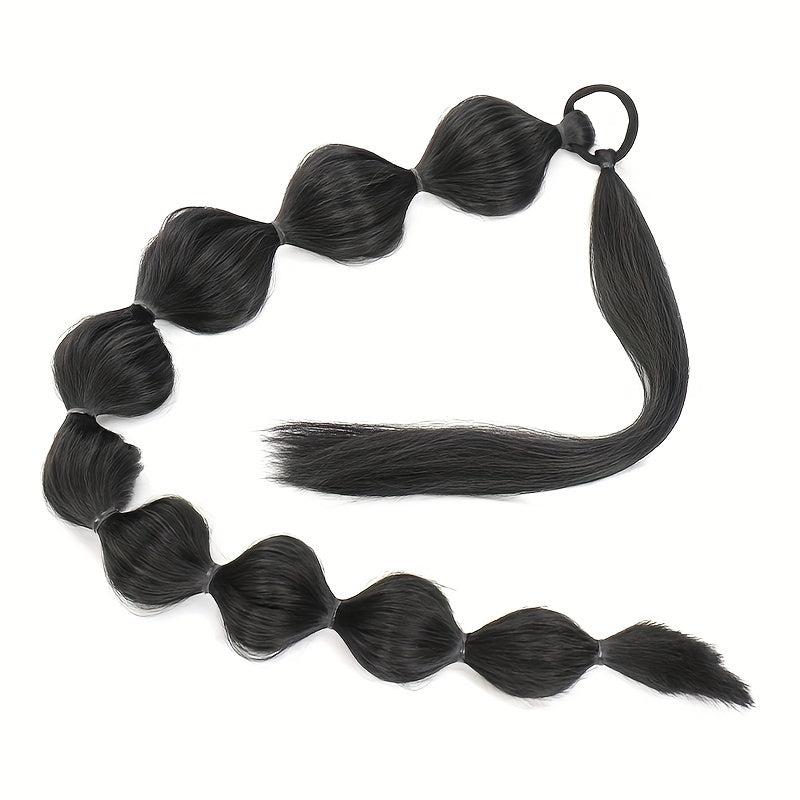 Long Ponytail Hair Extension Wrap Around Lantern Pony Tail