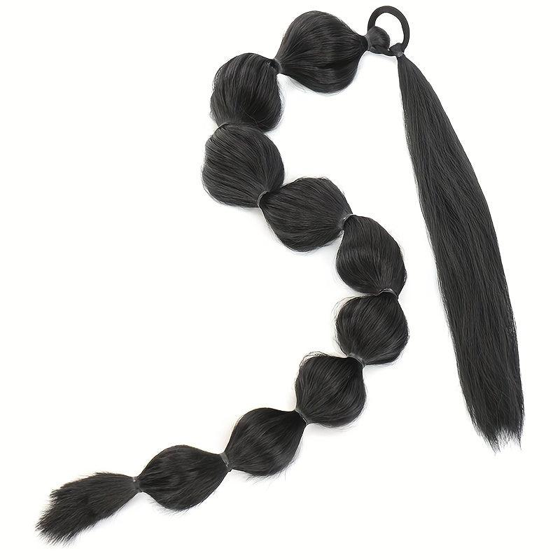Long Ponytail Hair Extension Wrap Around Lantern Pony Tail