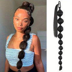 Long Ponytail Hair Extension Wrap Around Lantern Pony Tail