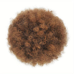 Synthetic Afro Puff Ponytail Extension Clip On Kinky Drawstring Curly Hair Bun