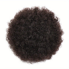 Synthetic Afro Puff Ponytail Extension Clip On Kinky Drawstring Curly Hair Bun
