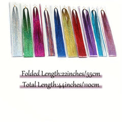 Y2K Hair Metal Glitter Wig Set 76 Cm Fairy Hair Extensions for Women