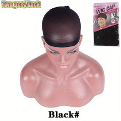 2 Pack Nylon Mesh Wig Caps Hair Net For Weave Hairnets Wig Nets