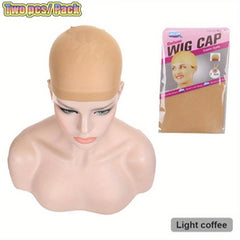 2 Pack Nylon Mesh Wig Caps Hair Net For Weave Hairnets Wig Nets