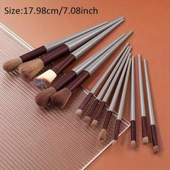 13pcs Makeup Brush Set Soft Fur Highlighter Powder Foundation Concealer Tool