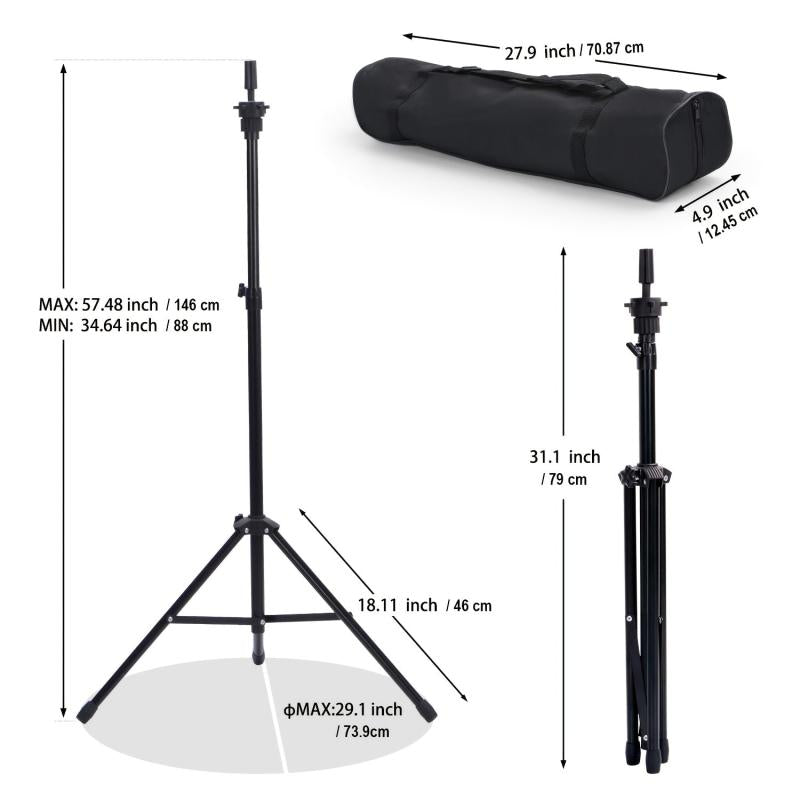 Wig Stand Tripod Mannequin Head Stand Holder For Cosmetology Hairdressing