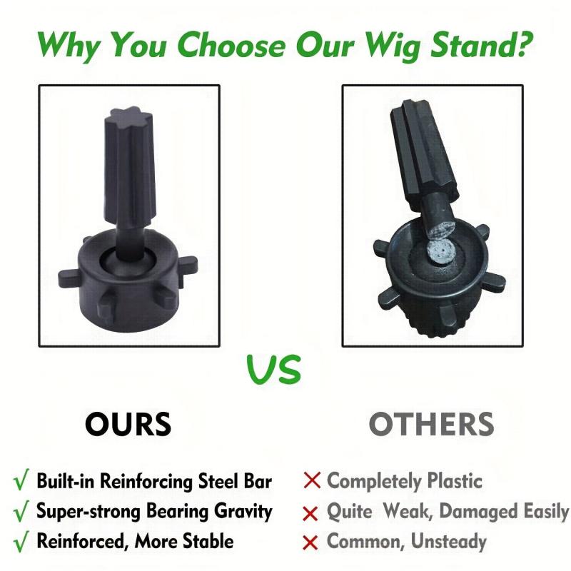 Wig Stand Tripod Mannequin Head Stand Holder For Cosmetology Hairdressing