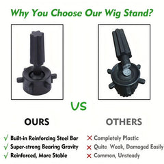 Wig Stand Tripod Mannequin Head Stand Holder For Cosmetology Hairdressing