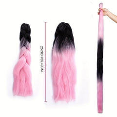 Pure Ombre Jumbo Box Braids Hair Extension Synthetic Crochet Braids