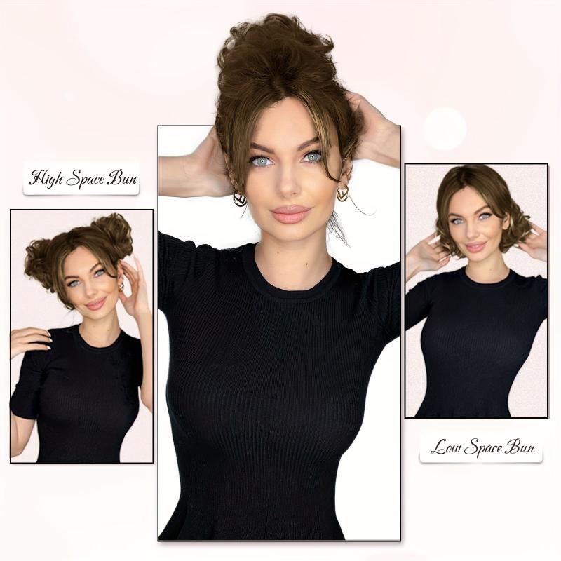 Wavy Curly Scrunchies Hair Extensions Thick Updo Ponytail Hairpieces