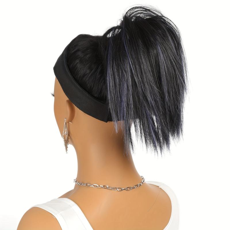 Messy Short Ponytail Extensions Synthetic Clip In Hair Extensions