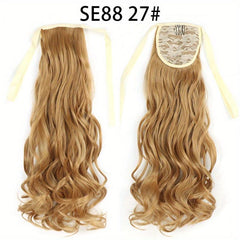 Long Wave Ponytail Extension Wavy Synthetic Hairpiece For Women