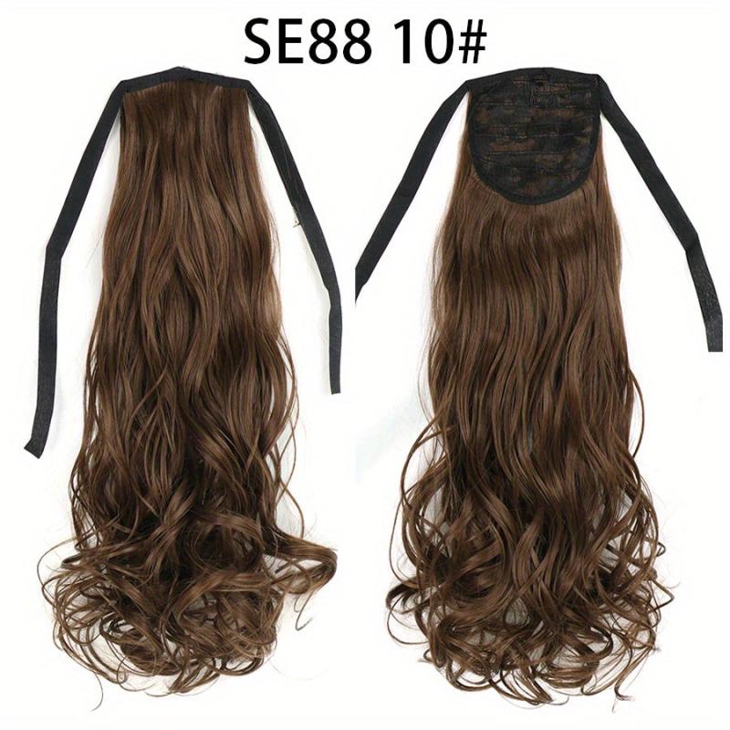 Long Wave Ponytail Extension Wavy Synthetic Hairpiece For Women