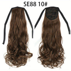 Long Wave Ponytail Extension Wavy Synthetic Hairpiece For Women