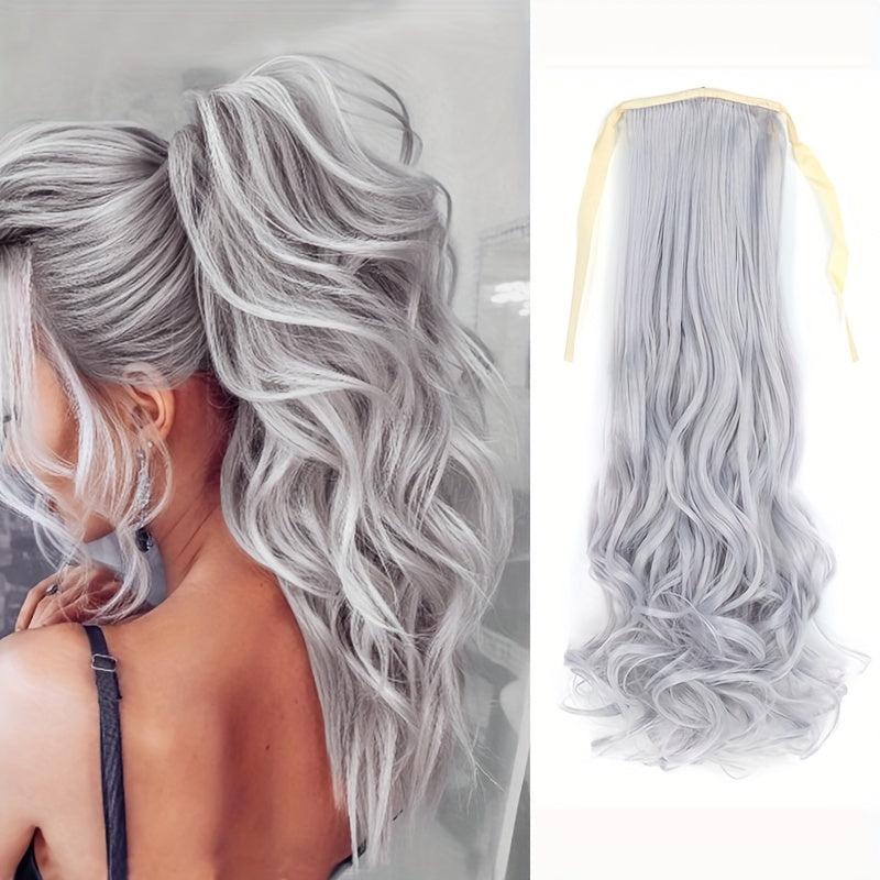 Long Wave Ponytail Extension Wavy Synthetic Hairpiece For Women