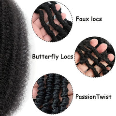 Springy Afro Twist Hair Kinky Twist Braiding Hair Extensions