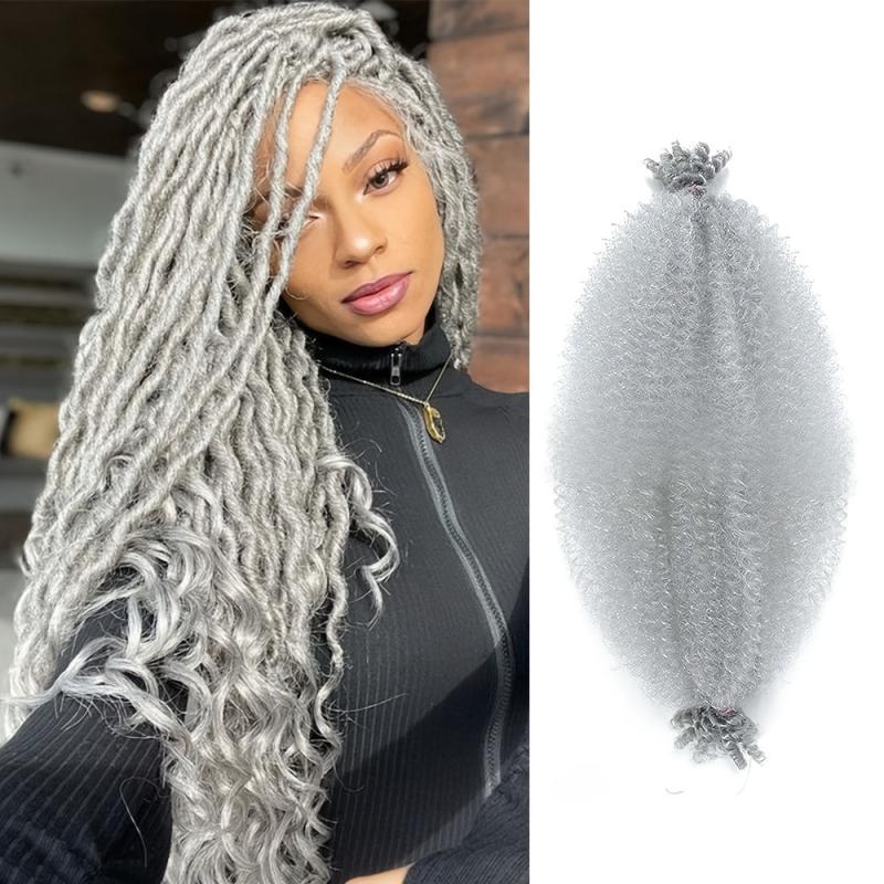 Springy Afro Twist Hair Kinky Twist Braiding Hair Extensions