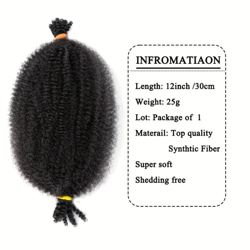 Springy Afro Twist Hair Kinky Twist Braiding Hair Extensions