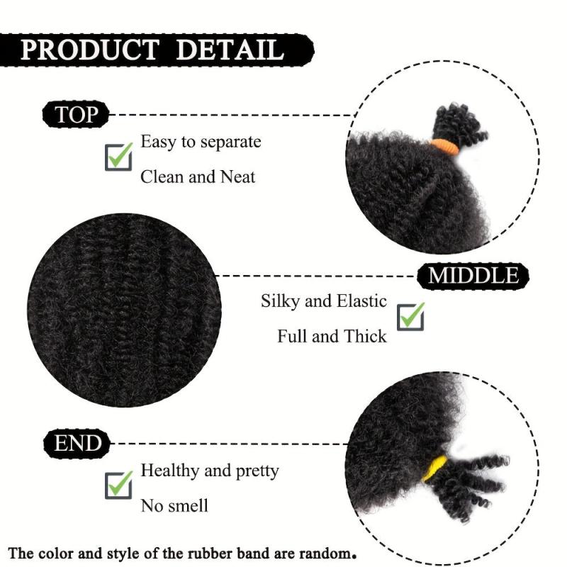 Springy Afro Twist Hair Kinky Twist Braiding Hair Extensions